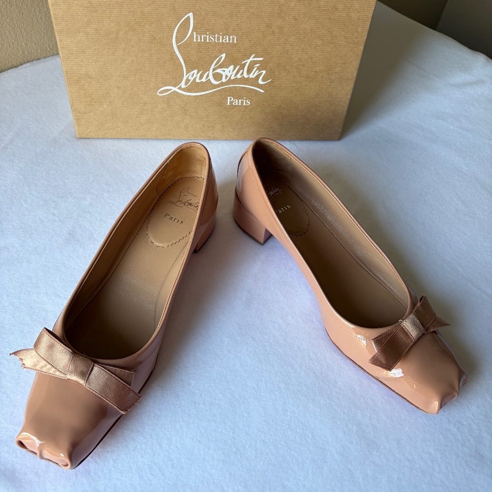 Christian Louboutin Beige pumps block heel size 42 size 11